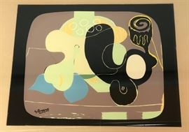 Lot 261 GEORGE BRAQUE Lithographic Print. Modernist still