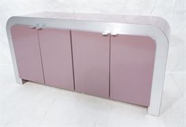 Lot 337 Lavender Laminate 70s Modern Credenza Sideboard. 
