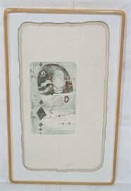 Lot 341 DANG LEBADANG Embossed Paper Engraved Print. Larg