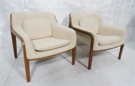 Lot 370 Pr Knoll Modernist Arm Lounge Chairs. Laminated w