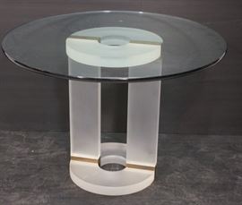 Lot 412 HOLLIS JONES Inspired Lucite Dining Table. 