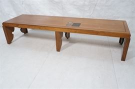 Lot 430 Oversized Teak Custom Design Coffee Table. Rectan