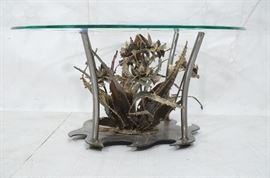 Lot 300 Silas Seandel Coffee Cocktail Table. Welded and 