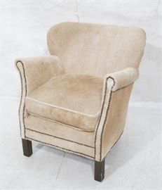 Lot 362 RESTORATION HARDWARE Natural Fur Hide Lounge Chai