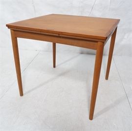 Lot 453 Danish Modern Teak Refractory Dining Dinette Tabl