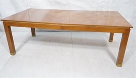 Lot 462 MILO BAUGHMAN Style Lg Walnut Dining Table. Decor
