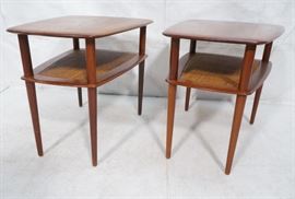 Lot 464 Pr FRANCE  SONS by PETER HVIDT Teak Tables. 2 We