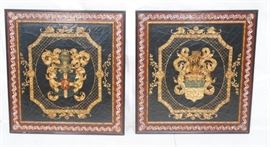 Lot 484 Pr Heraldry Crest Wall Plaques. Maitland smith st
