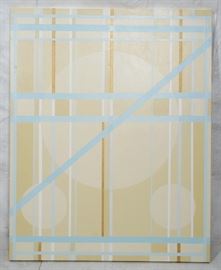 Lot 485 ILYA BOLOTOWSKY Style Oil Painting. Yellow Cream 