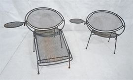Lot 500 Pr TEMPESTINI for SALTERINI Circle Patio Chairs. 