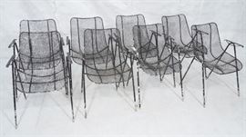 Lot 502 8pc Outdoor Patio Chairs RUSSELL WOODARD. Each wi