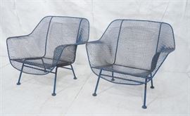 Lot 505 2 RUSSELL WOODARD Wide Arm Lounge Chairs. Grid fo