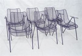 Lot 511 6 Purple RUSSELL WOODARD Patio Chairs. Mesh shel