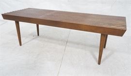 Lot 537 Modernist Slat Bench Coffee Table. 