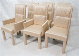 Lot 558 Set 6 Fully Upholstered Contemporary Dining Chair