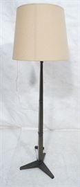 Lot 135 Bronze Finish Heavy Metal Floor Lamp. Angular De