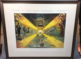 Lot 250 Salvador Dali LA Gare de Perpignan Lithograph pri