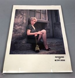 Lot 308 Marilyn Monroe Original Lab Display Print. Dye T