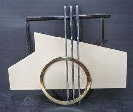 Lot 400 90s DIA C. JERE Style Mixed Metal Wall Sculpture