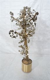 Lot 592 C. JERE Style Gilt Tree Branch Floor Sculpture. G