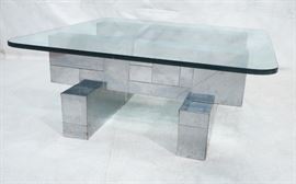 Lot 605 PAUL EVANS Cityscape Coffee Cocktail Table. Squa