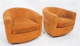 Lot 617 Pr THAYER COGGIN MILO BAUGHMAN Lounge Chairs. Bar