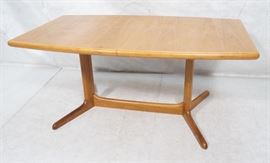 Lot 640 SKOBVBY Danish Modern Teak Bow Side Dining Table.