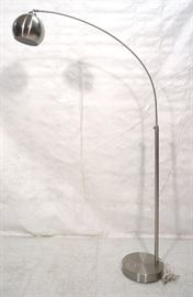 Lot 647 Modernist Arched Floor Lamp. Adjustable height on