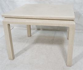 Lot 652 KARL SPRINGER Style Texture Flip Top Dining Table