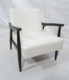 Lot 658 BAUMRITTER Ebonized Arm Lounge Chair. Ebonized fr