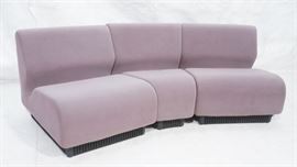 Lot 665 3pc HERMAN MILLER Modular Seating Sectional Sofa 