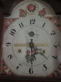 I. Twiss tall case clock.  Not working - missing weights