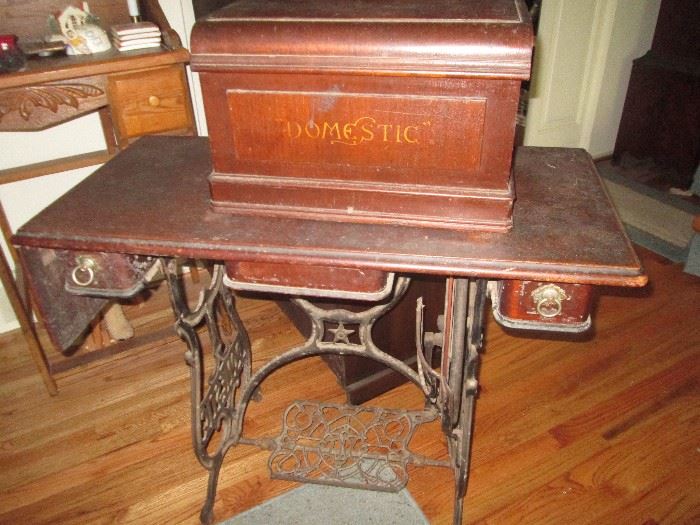 Domestic antique sewing machine