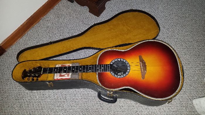 Accoustic guitar and case