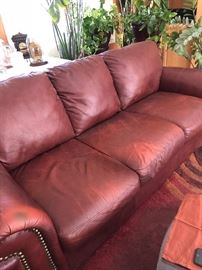 Genuine Leather Sofa and Loveseat