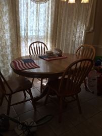 Solid Oak Dinette Set 1