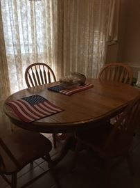 Solid Oak Dinette Set 1