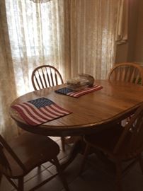 Solid Oak Dinette Set 1