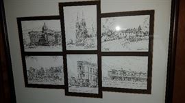 Much, much St. Joseph items!! Framed E. Steuart Brown 1992 framed note cards