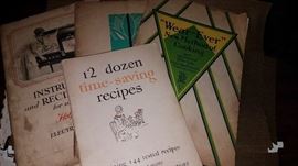 Large selection of books and cookbooks-much vintage