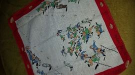 Large selection of modern and vintage hankies. Vintage college football hankie