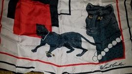 Large selection of modern and vintage scarfs. "Black Panther" by Gant Gaither