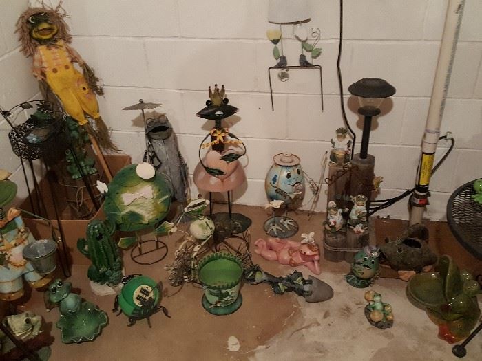 Yard décor -- more frogs!