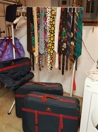 Ties and luggage sets.