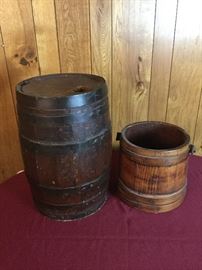 Vintage Barrel and Bucket     https://www.ctbids.com/#!/description/share/18375