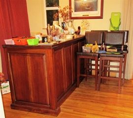 Lane bar with stools