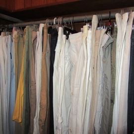 Lane closet of pants