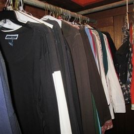 Lane closet of shirts