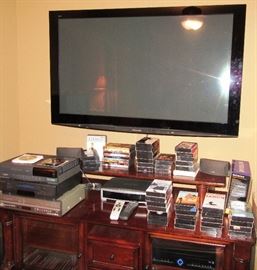 Lane tv on wall with tapes