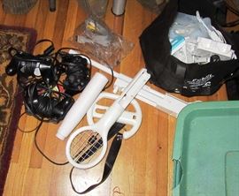 Lane wii bag of accessories and game